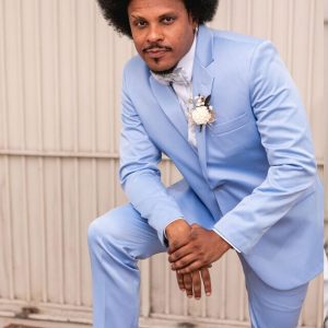 Terno Slim Azul Serenity