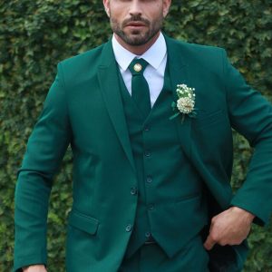 Terno Slim Microfibra Verde